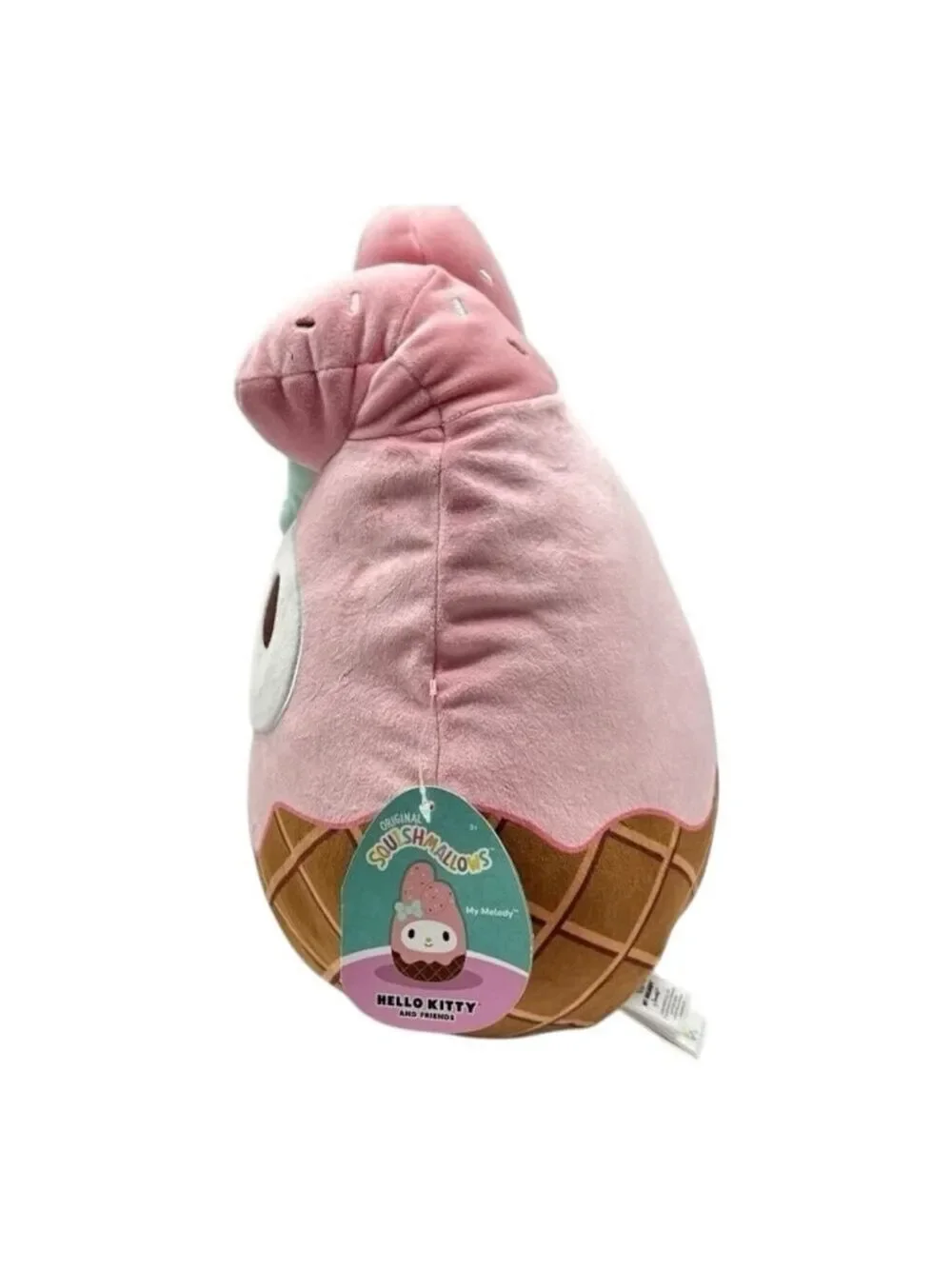 Squishmallows My Melody Ice Cream Stuffed Animal One Size Pink Brown
